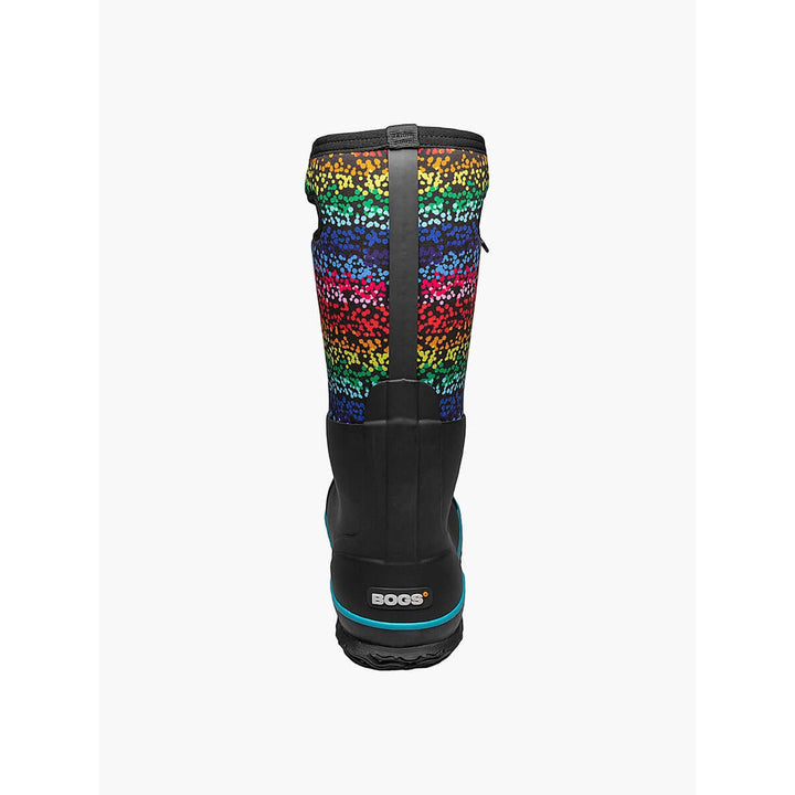 BOGS Womens Classic High Farm Boot Rainbow Dots Black Multi - 72761-009 BLK MULTI Image 4