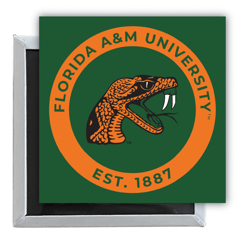 Florida AandM Rattlers 2.5"x 2.5" Fridge Magnet Officially Licensed Collegiate Product Image 1