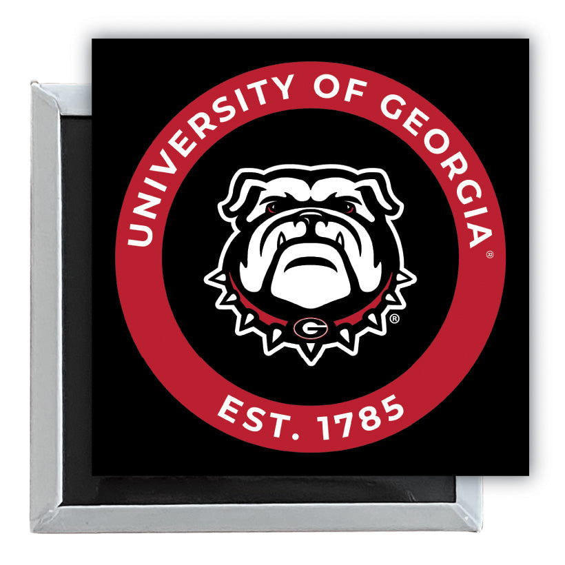 Georgia Bulldogs 2.5"x 2.5" Fridge Magnet Officially Licensed Collegiate Product Image 1