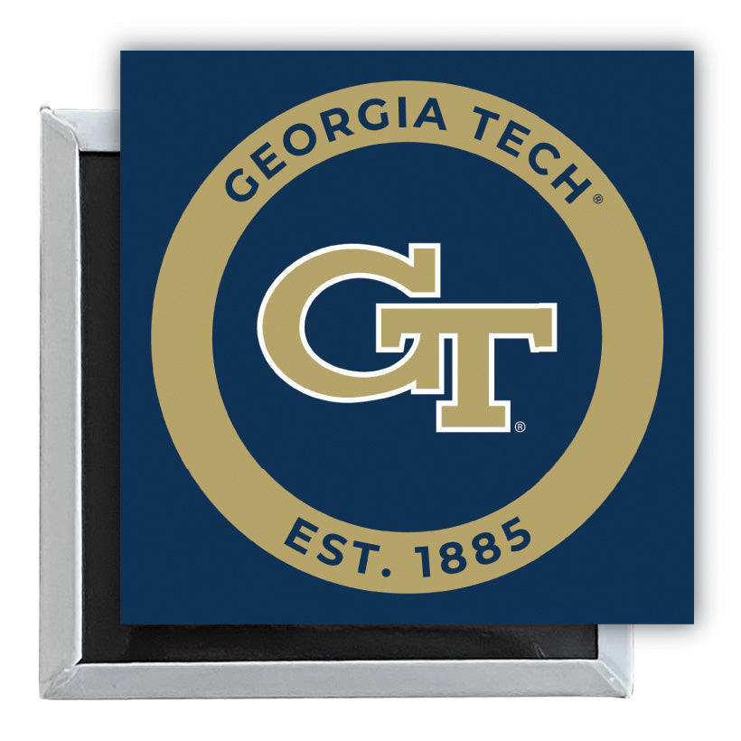 Georgia Tech Yellow Jackets 2.5"x 2.5" Fridge Magnet Officially Licensed Collegiate Product Image 1