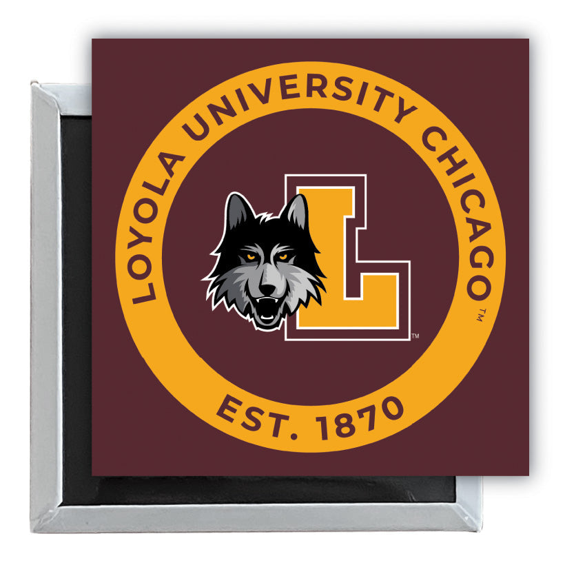 Loyola University Ramblers 2.5"x 2.5" Fridge Magnet Officially Licensed Collegiate Product Image 1