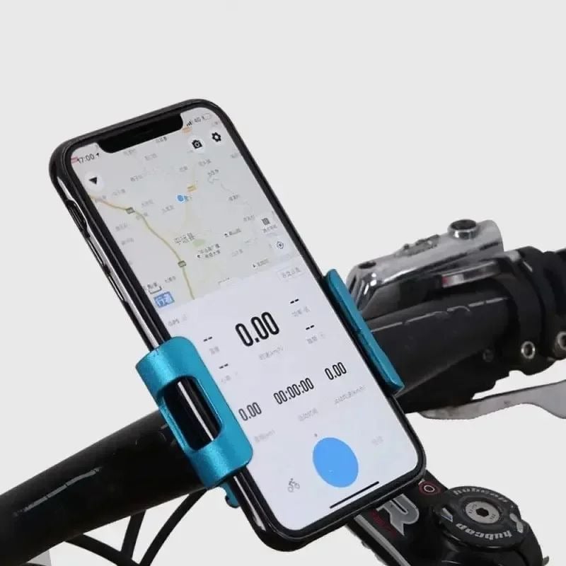 360 Rotating Metal Bike Phone Holder Anti-Slip Aluminum Bracket for GPS Image 2