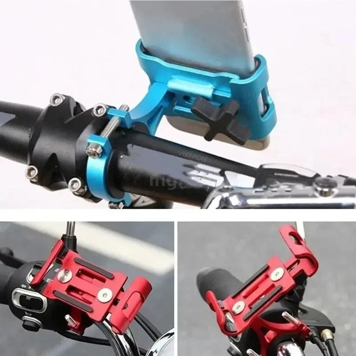 360 Rotating Metal Bike Phone Holder Anti-Slip Aluminum Bracket for GPS Image 3