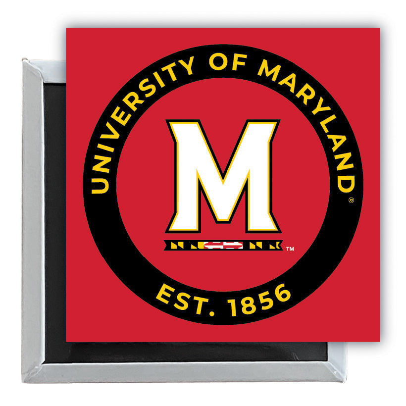 Maryland Terrapins 2.5"x 2.5" Fridge Magnet Officially Licensed Collegiate Product Image 1