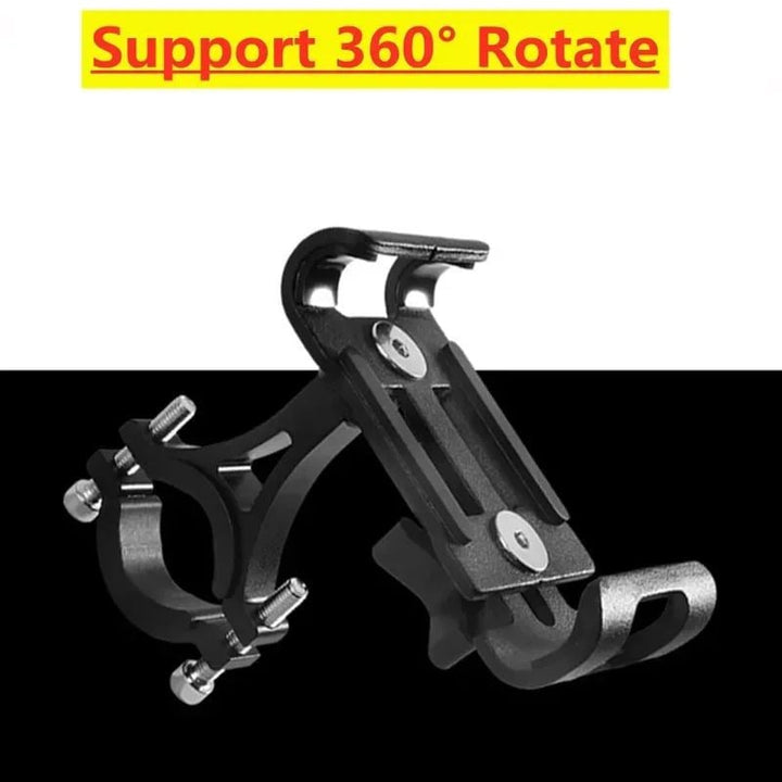 360 Rotating Metal Bike Phone Holder Anti-Slip Aluminum Bracket for GPS Image 8