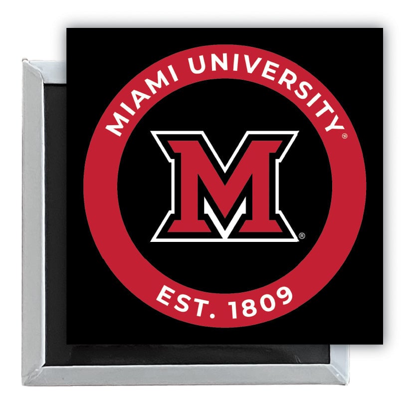 Miami University of Ohio 2.5"x 2.5" Fridge Magnet Officially Licensed Collegiate Product Image 1