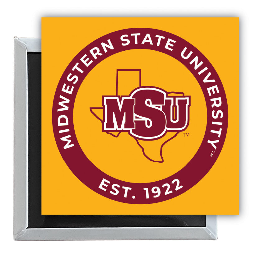 Midwestern State University Mustangs 2.5"x 2.5" Fridge Magnet Officially Licensed Collegiate Product Image 1