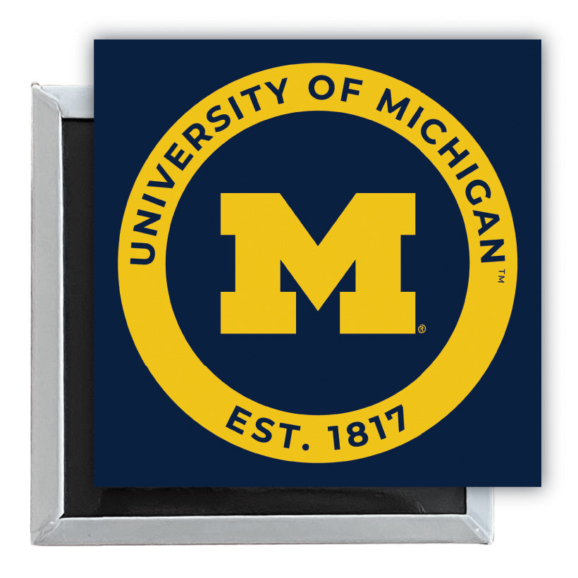 Michigan Wolverines 2.5"x 2.5" Fridge Magnet Officially Licensed Collegiate Product Image 1