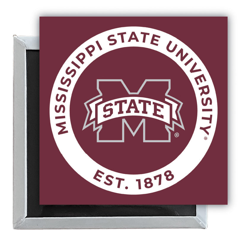 Mississippi State Bulldogs 2.5"x 2.5" Fridge Magnet Officially Licensed Collegiate Product Image 1