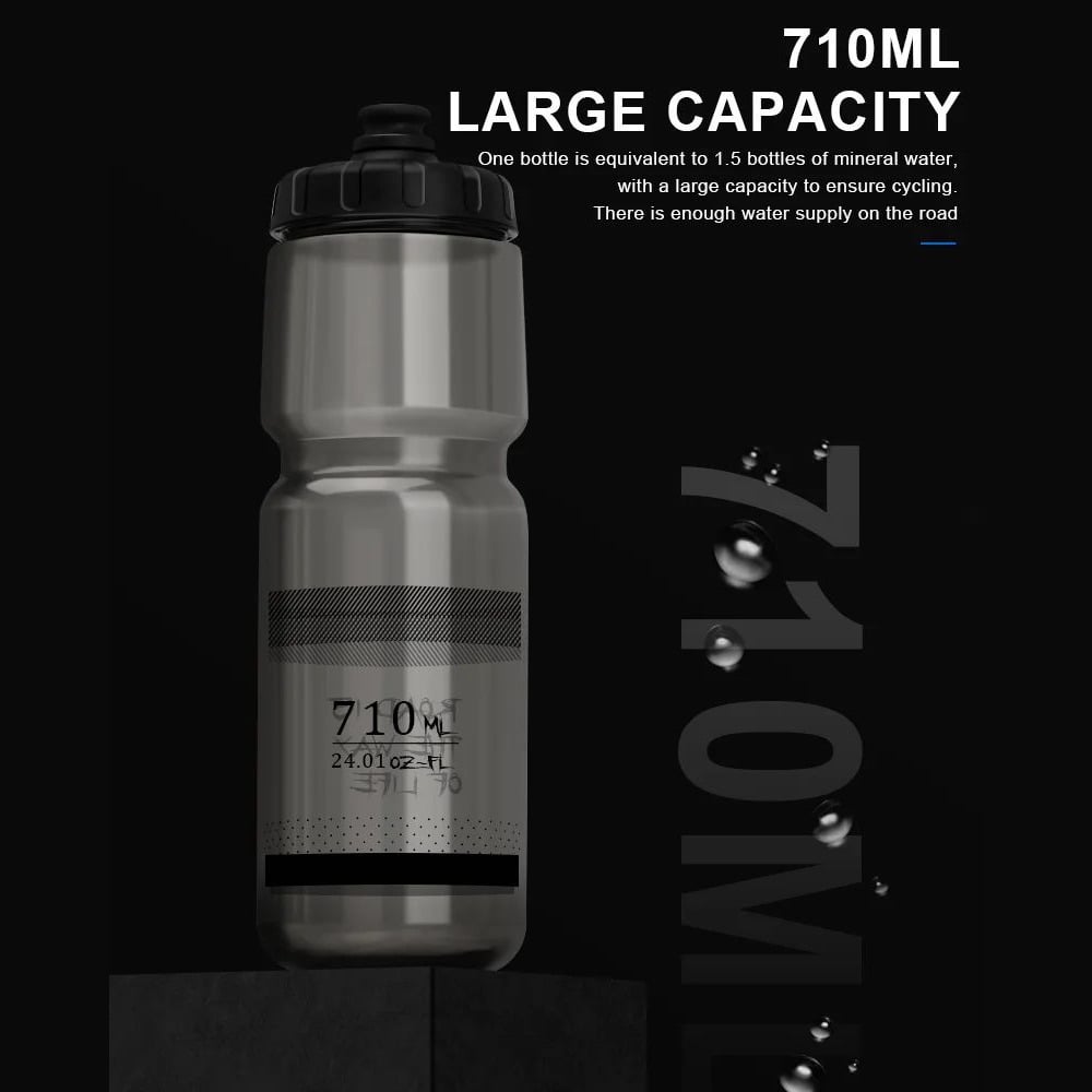 710ML Bicycle Water Bottle  Portable Sports Squeeze Bottle for Cycling Outdoor Activities Image 4