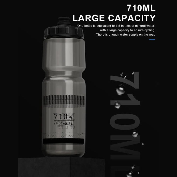 710ML Bicycle Water Bottle  Portable Sports Squeeze Bottle for Cycling Outdoor Activities Image 4