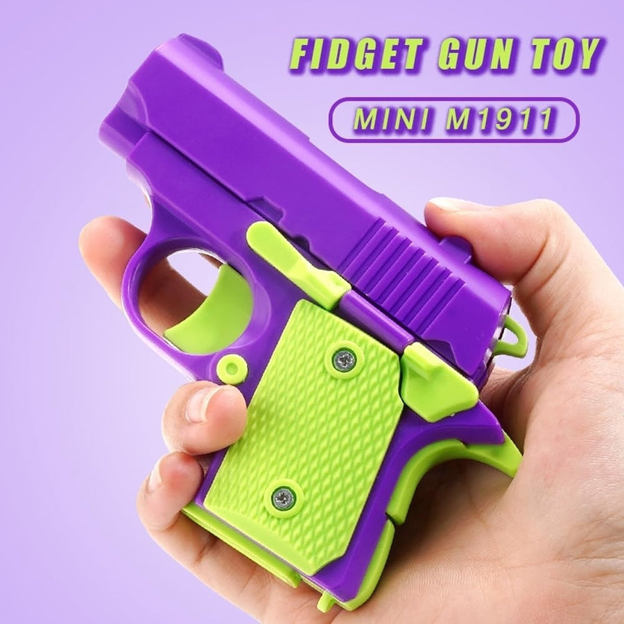 1911 3D Printed Small Pistol Toys Gravity Pistol Fidget Toys Adults Stress Relief Sensory Toys for Kids Friends Gift Image 1