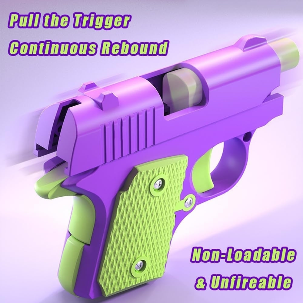 1911 3D Printed Small Pistol Toys Gravity Pistol Fidget Toys Adults Stress Relief Sensory Toys for Kids Friends Gift Image 2