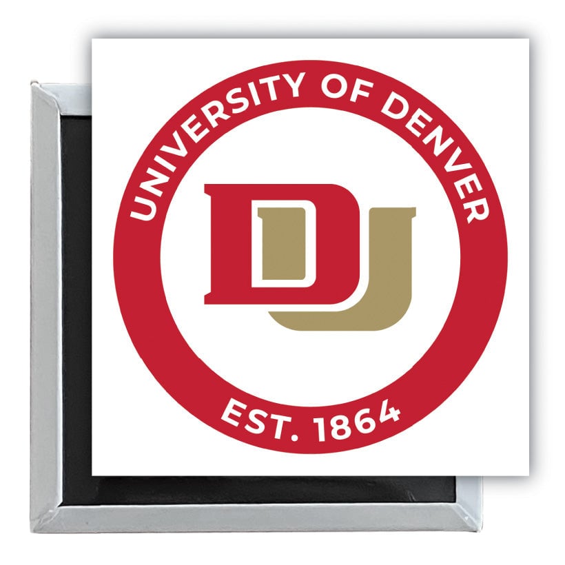 University of Denver Pioneers 2.5"x 2.5" Fridge Magnet Officially Licensed Collegiate Product Image 1