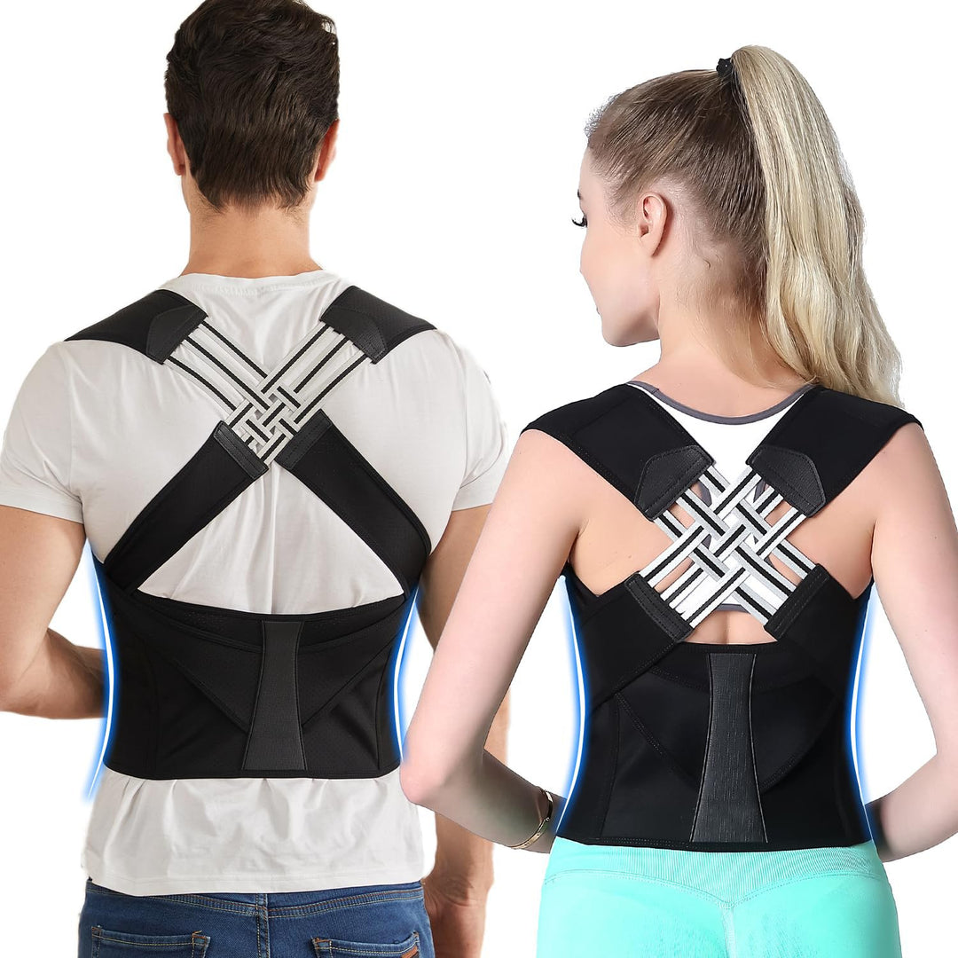 Posture Back Brace Adjustable Back Support Strap to Prevent Spinal Distortion and Hunchback for Men Women corrector de Image 3