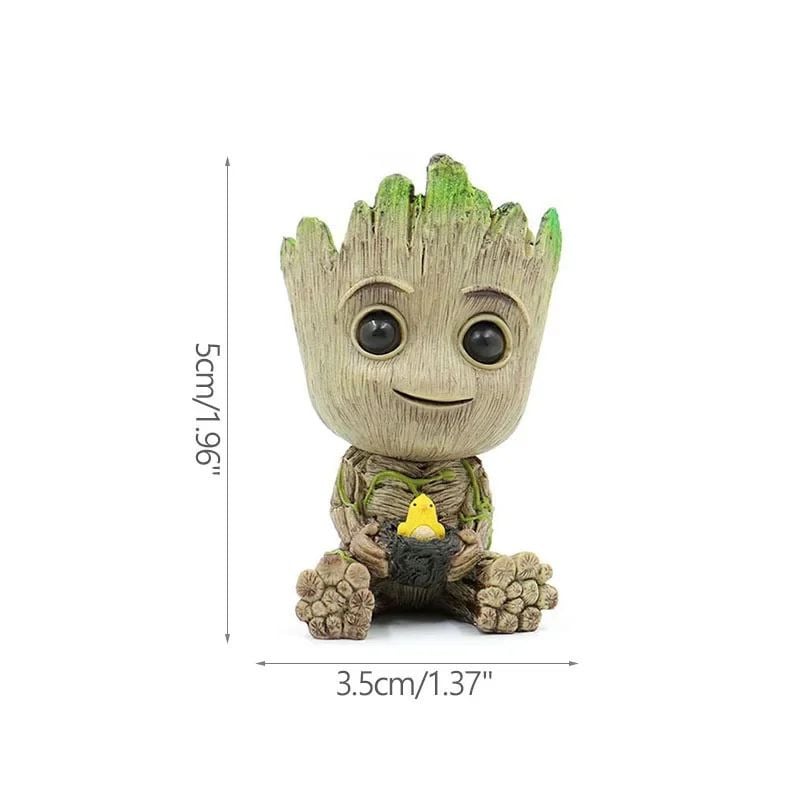 5cm Kawaii Groot Figure Marvel Anime Miniature for Home Image 9