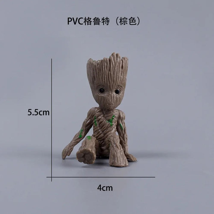 5cm Kawaii Groot Figure Marvel Anime Miniature for Home Image 11