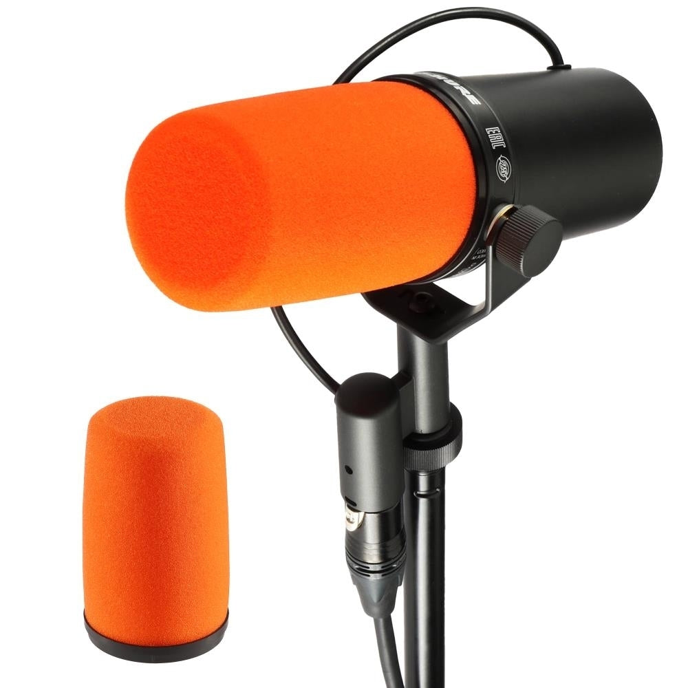 High-Density Foam Mic Covers Replacement Windscreen for Shure SM7 Microphones ,Microphone Cover Reduces Plosives and Image 2