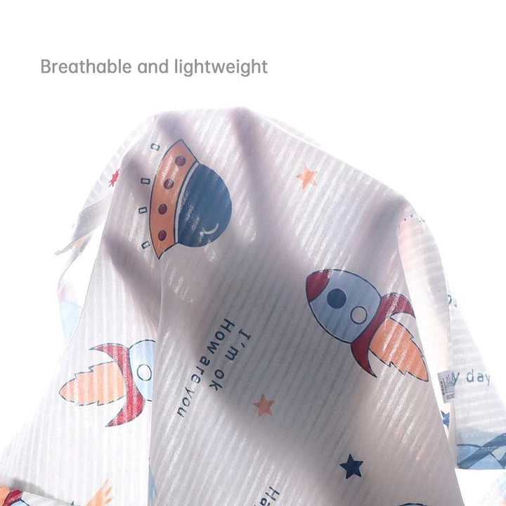 Cute Cartoon Cotton Pajama Set for Babies Kids  Soft and Breathable Sleepwear Image 2