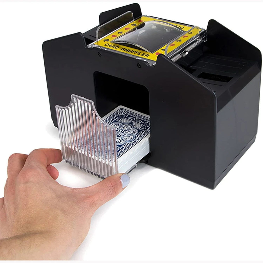 Automatic Playing Card Shuffler Battery-Operated Mixer for Home Travel Games Image 4