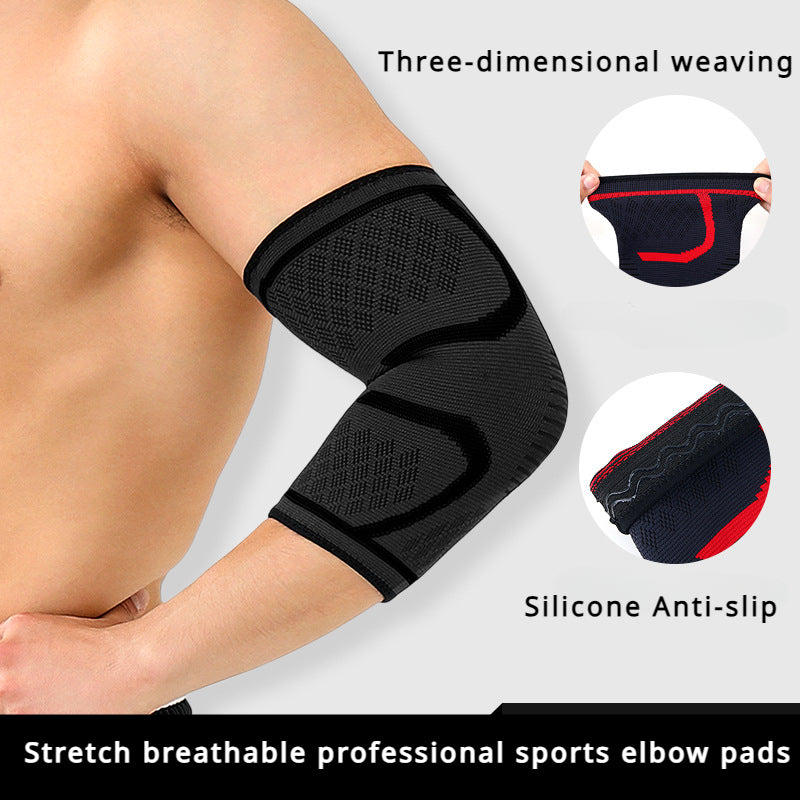 1PCS Elbow Support Elastic Gym Sport Elbow Protective Pad Absorb Sweat Sport Basketball Arm Sleeve Elbow Brace Image 1