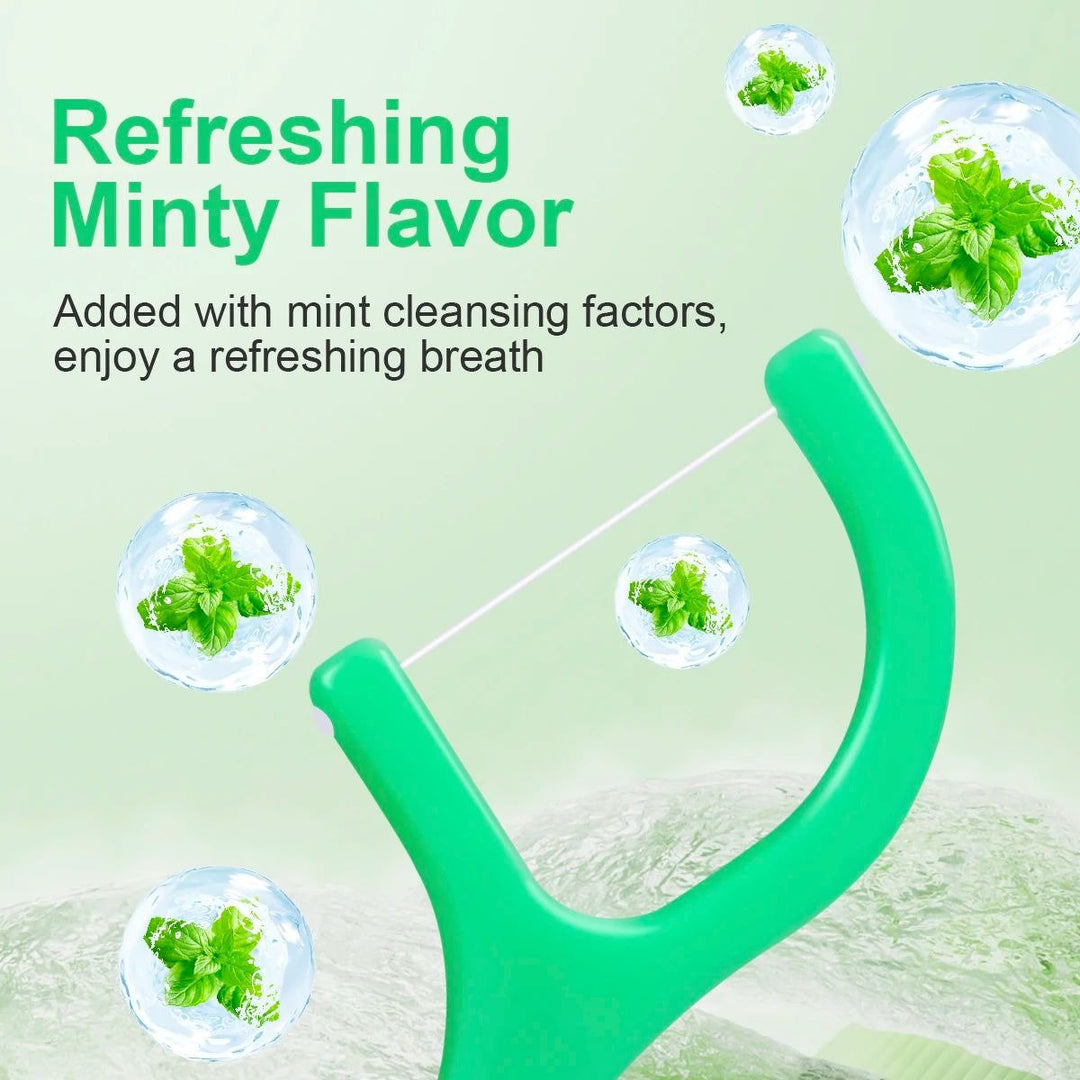 Mint Dental Floss Sticks Portable Disposable Oral Care for Deep Cleaning Image 6