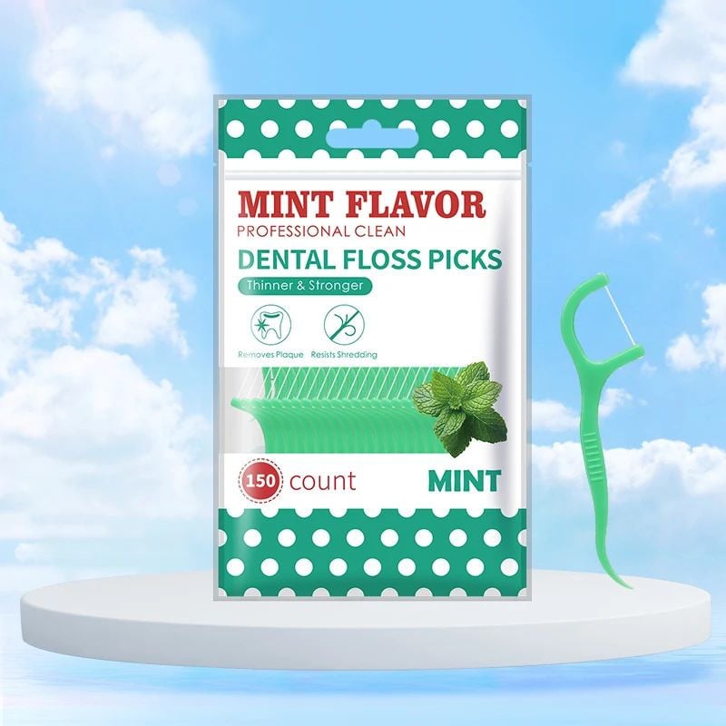 Mint Dental Floss Sticks Portable Disposable Oral Care for Deep Cleaning Image 7