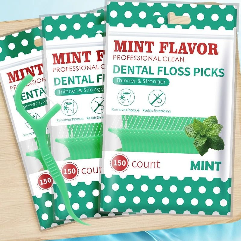 Mint Dental Floss Sticks Portable Disposable Oral Care for Deep Cleaning Image 8