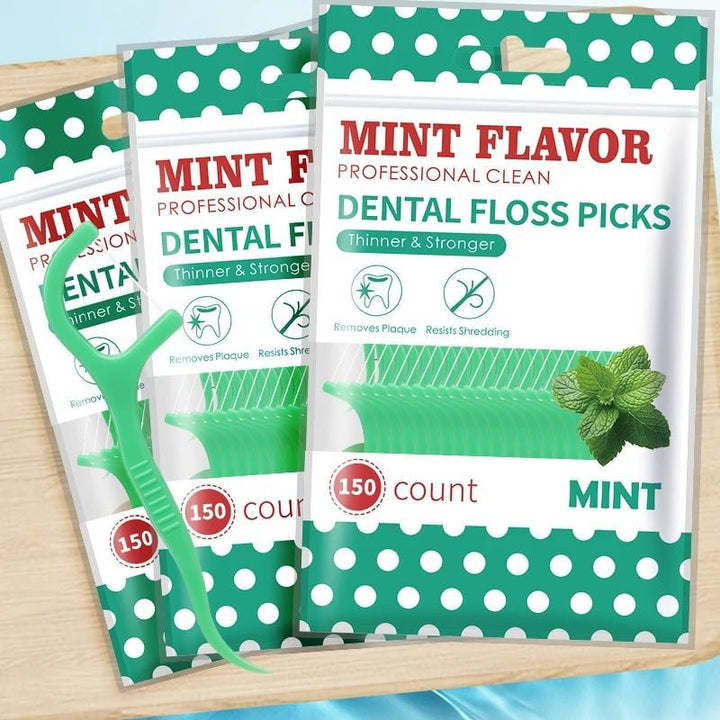 Mint Dental Floss Sticks Portable Disposable Oral Care for Deep Cleaning Image 1