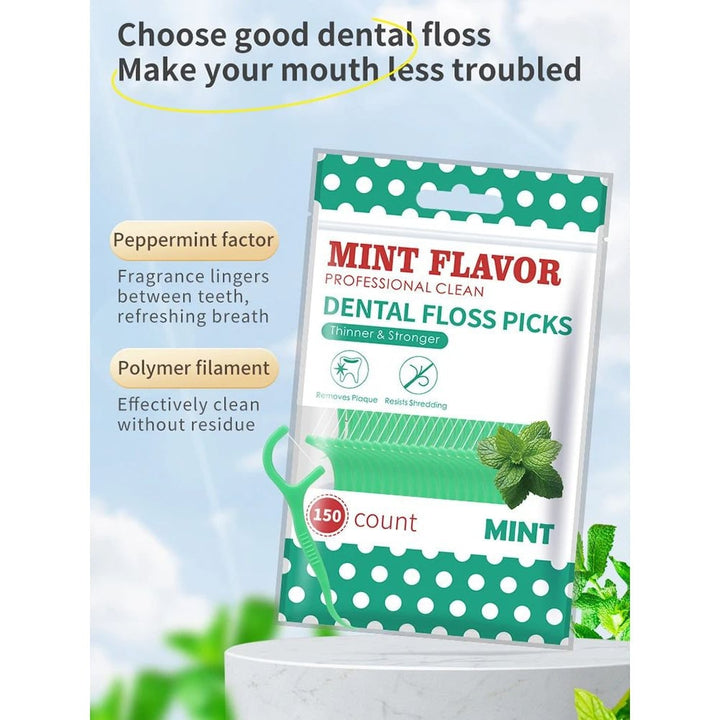 Mint Dental Floss Sticks Portable Disposable Oral Care for Deep Cleaning Image 9