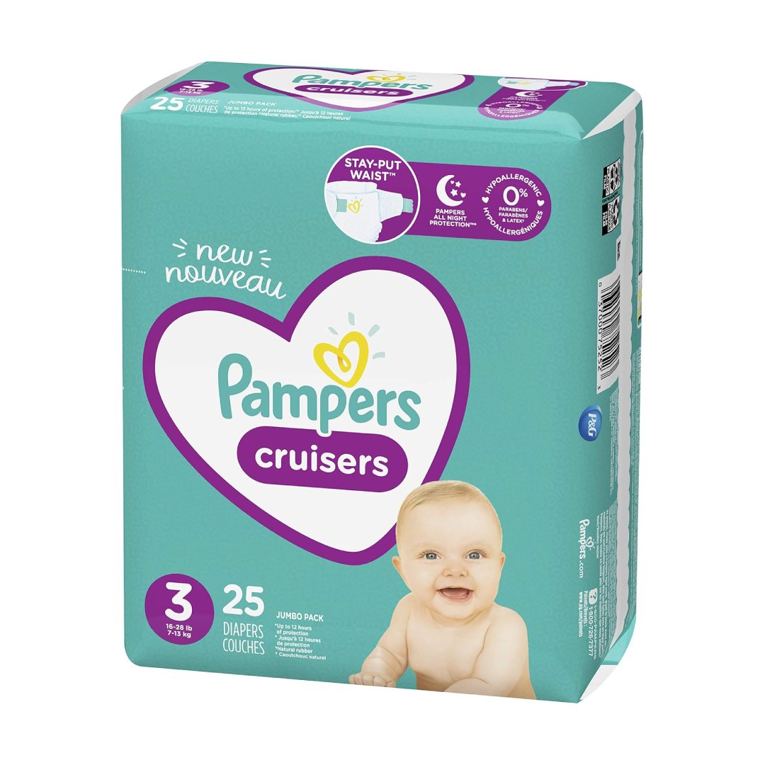 Pampers Cruisers Diapers Size 3 25 Count Image 2