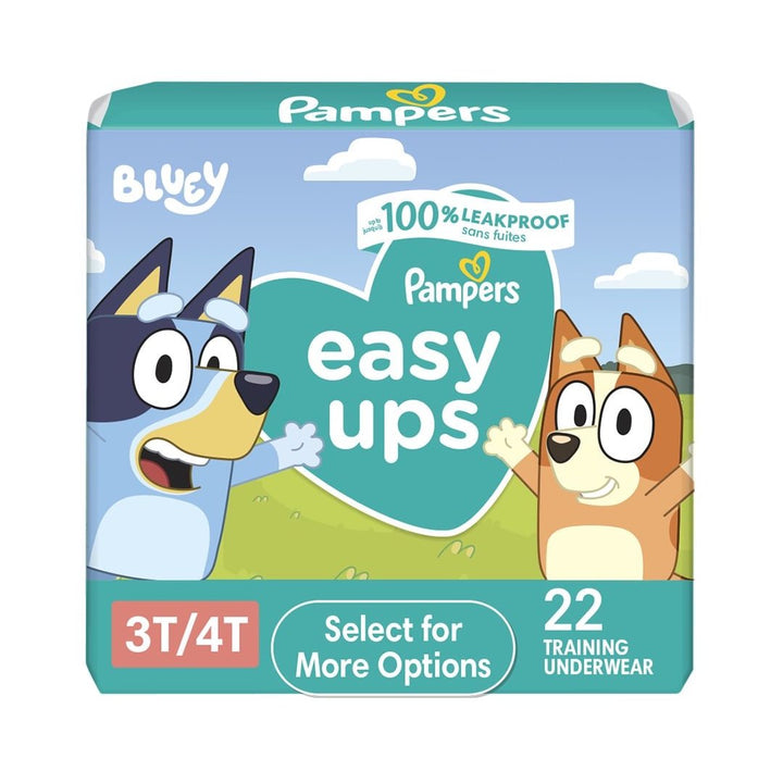 Pampers Easy Ups Boys and Girls Bluey Potty Training Pants - Size 3T-4T 22 Count Image 1