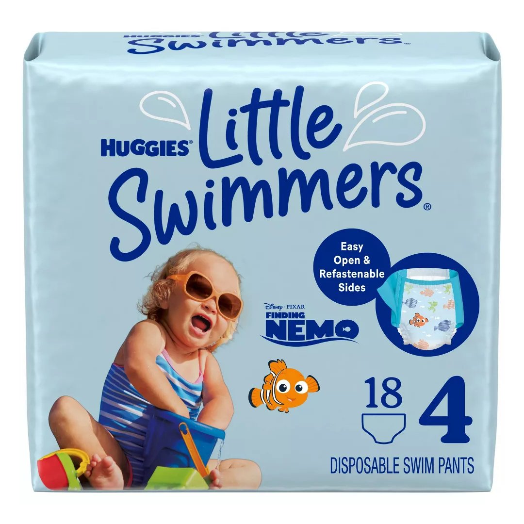 Huggies Little Swimmers Baby Swim Disposable Diaper - Size M 18 Count Image 1