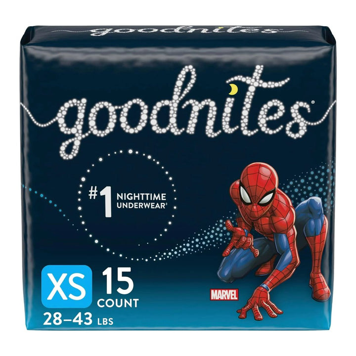 Goodnites Boys Nighttime Bedwetting Underwear Size Extra Small 15 Count Image 1