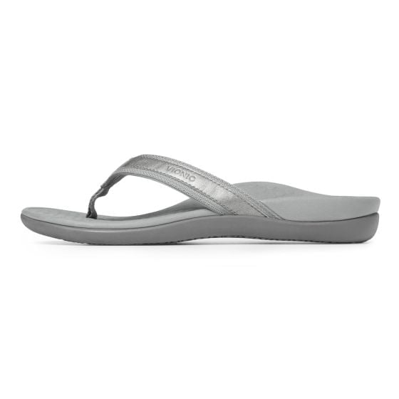 Vionic Womens Tide II Toe Post Sandal Pewter Metallic - 10000470031 Pewter Metallic Image 3