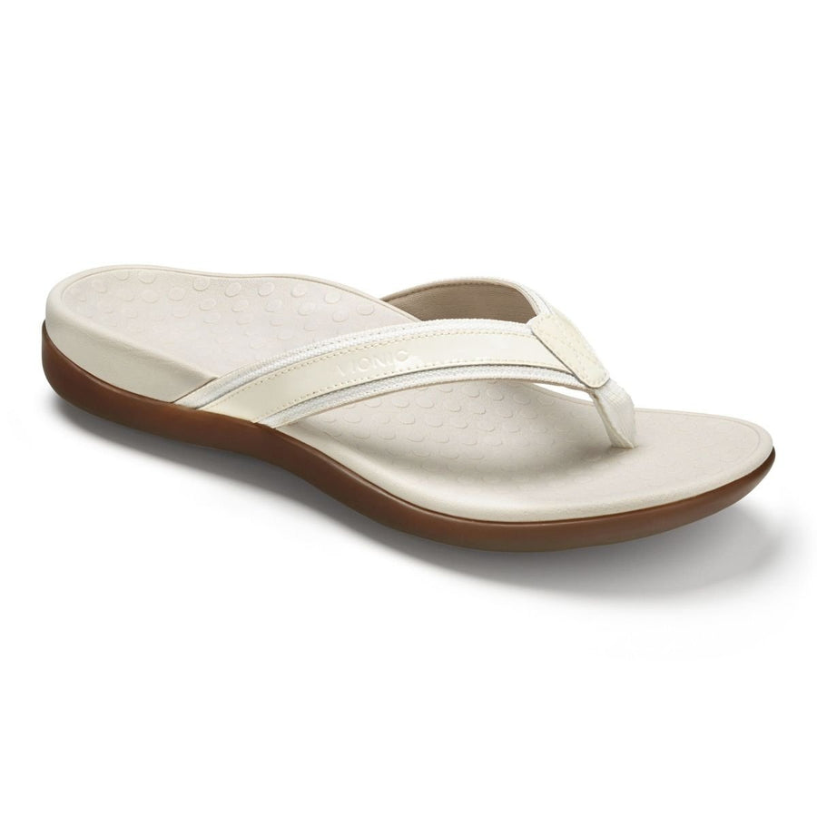 Vionic Womens Tide II Toe Post Sandal White - 10000470100 WHITE Image 1