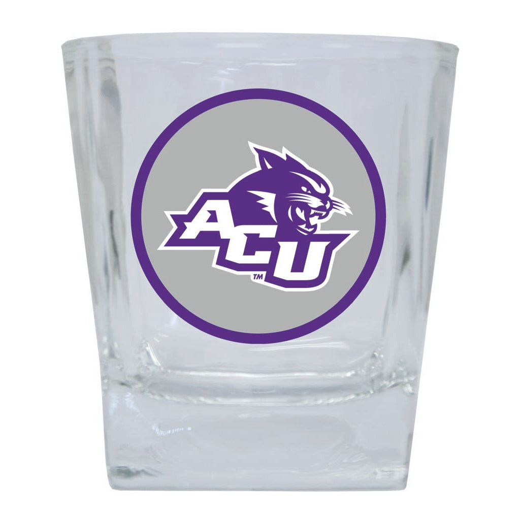 Abilene Christian University 10 oz Whiskey Rocks Glass Circle Design Officially Licensed Collegiate Product Image 1