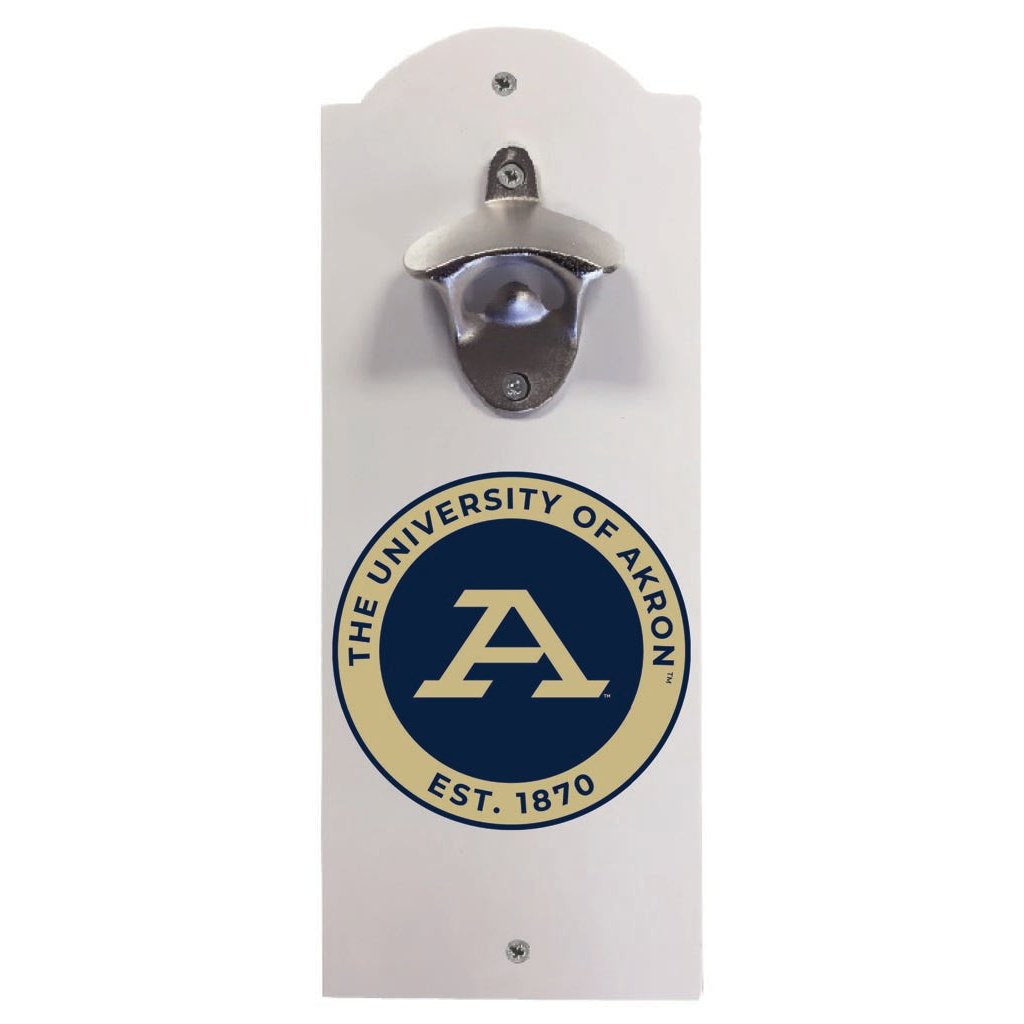 Akron Zips Wall Mounted Bottle Opener Officially Licensed Collegiate Product Image 2