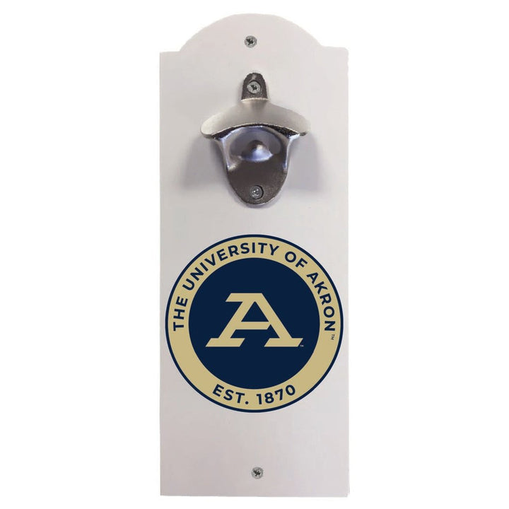 Akron Zips Wall Mounted Bottle Opener Officially Licensed Collegiate Product Image 1