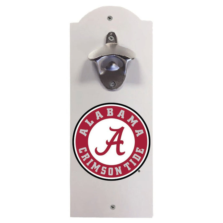 Alabama Crimson Tide Wall Mounted Bottle Opener Officially Licensed Collegiate Product Image 2