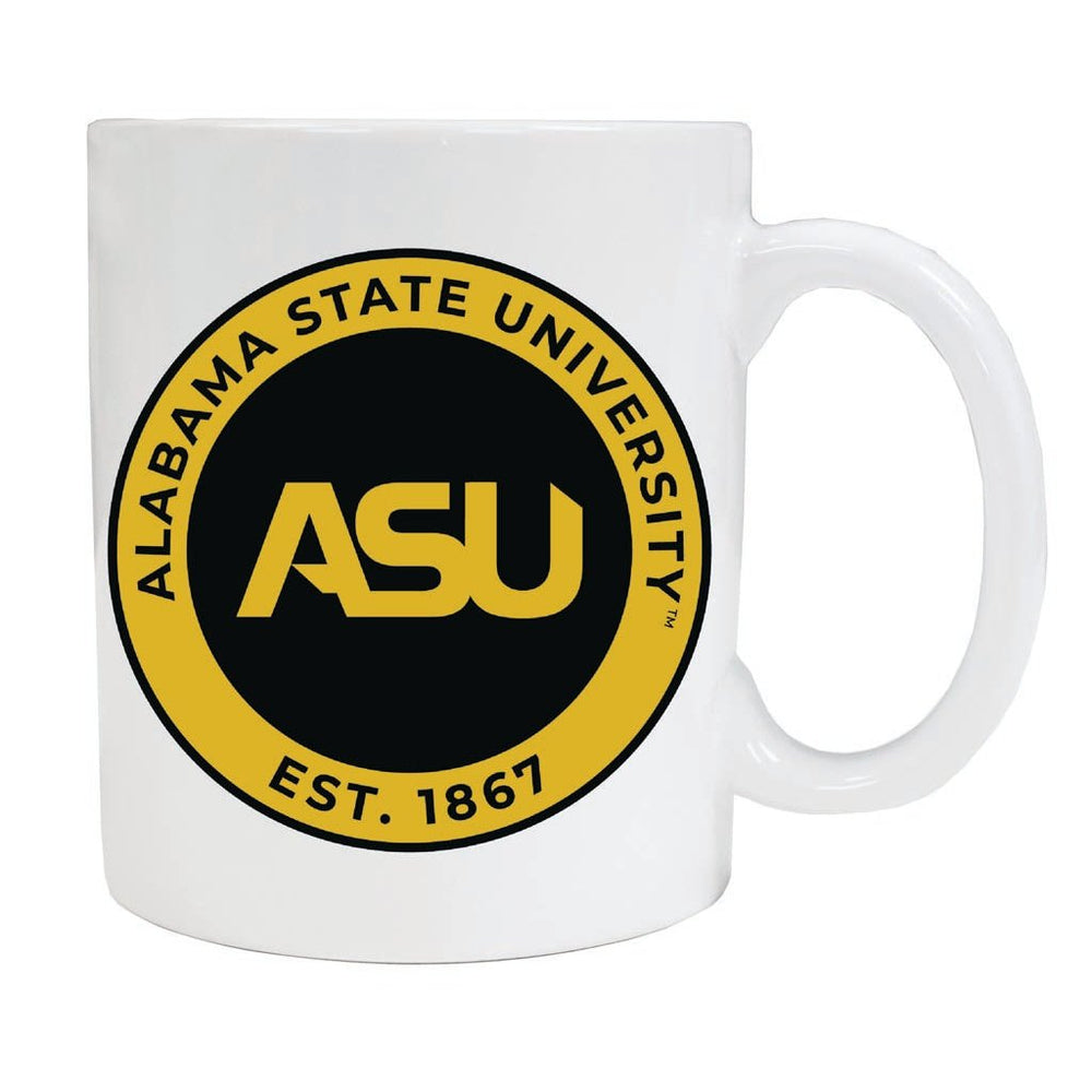 Alabama State University 12 oz Ceramic Coffee Mug Circle Design Officially Licensed Collegiate Product Image 2