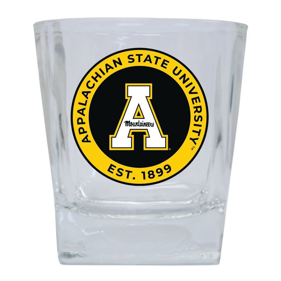 Appalachian State 10 oz Whiskey Rocks Glass Circle Design Officially Licensed Collegiate Product Image 1