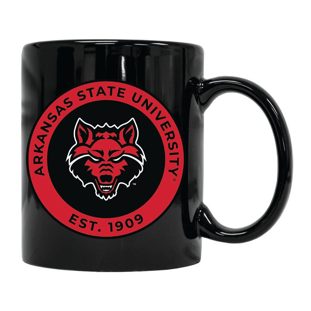 Arkansas State 12 oz Ceramic Coffee Mug Circle Design Officially Licensed Collegiate Product Image 1