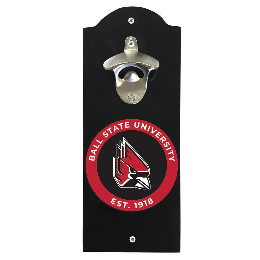 Ball State University Wall Mounted Bottle Opener Officially Licensed Collegiate Product Image 1