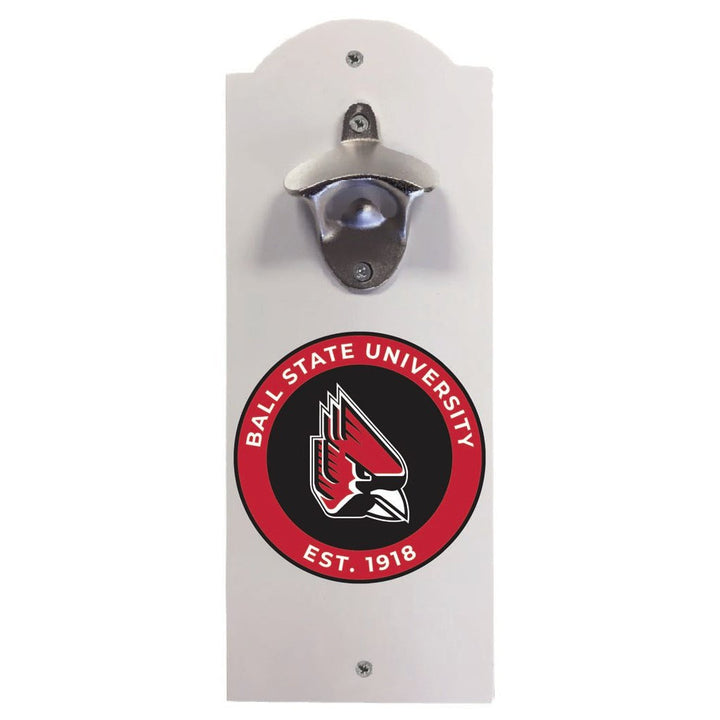 Ball State University Wall Mounted Bottle Opener Officially Licensed Collegiate Product Image 2