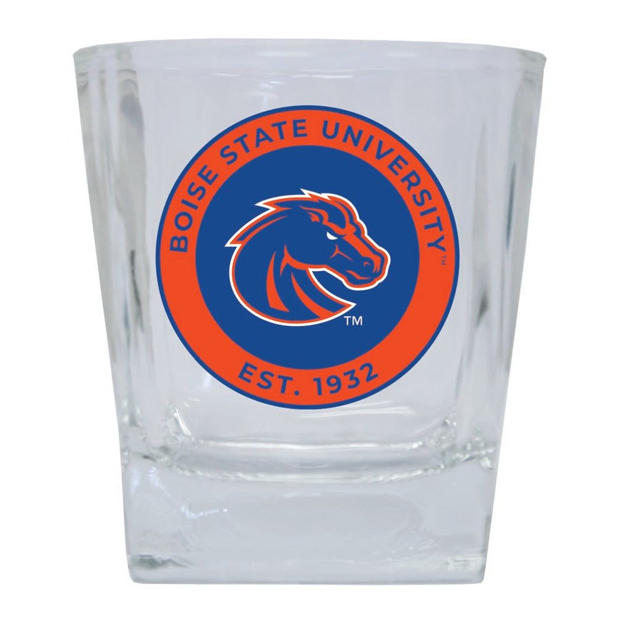 Boise State Broncos 10 oz Whiskey Rocks Glass Circle Design Officially Licensed Collegiate Product Image 1