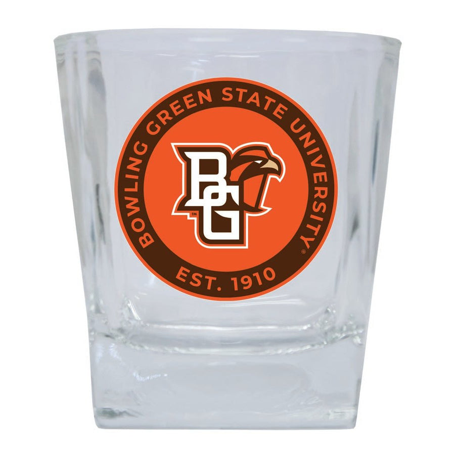 Bowling Green Falcons 10 oz Whiskey Rocks Glass Circle Design Officially Licensed Collegiate Product Image 1