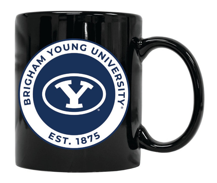 Brigham Young Cougars 12 oz Ceramic Coffee Mug Circle Design Officially Licensed Collegiate Product Image 1