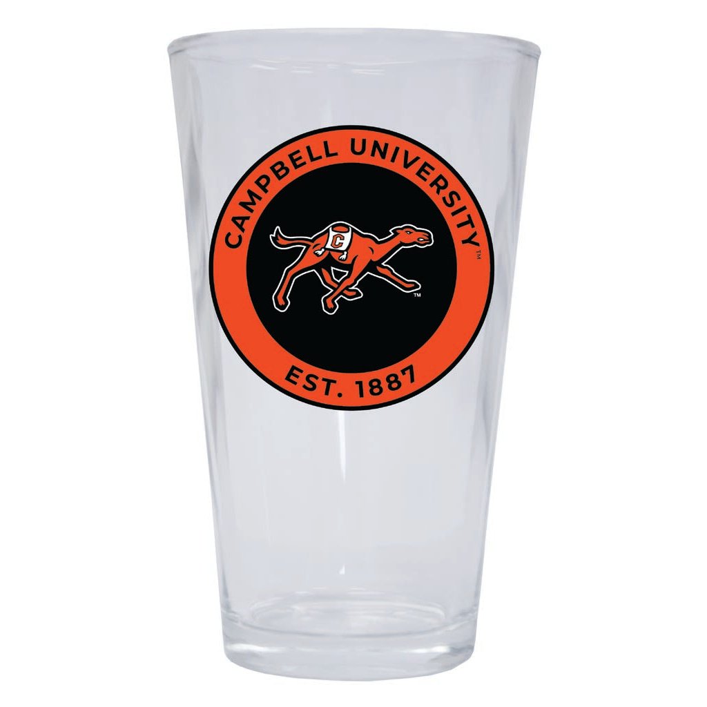 Campbell University Fighting Camels 16 oz Pint Glass Circle Design Officially Licensed Collegiate Product Image 1