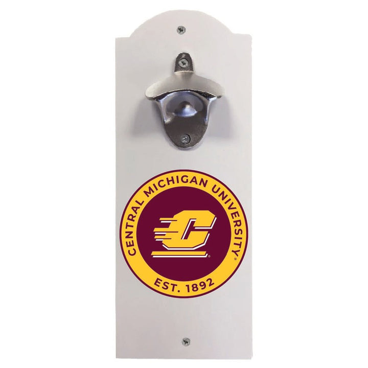 Central Michigan University Wall Mounted Bottle Opener Officially Licensed Collegiate Product Image 2